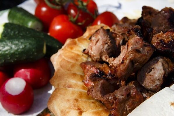 Barbecue con verdure